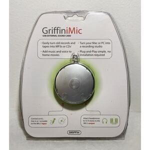 Griffin iMic USB External Sound Card With CD-ROM Drive 2004 Brand New